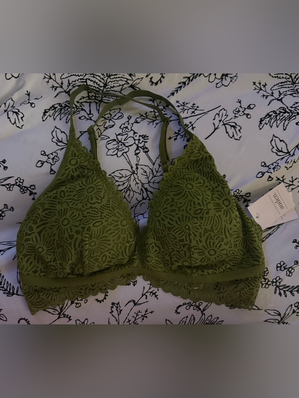 Auden Olive Lace Bralette